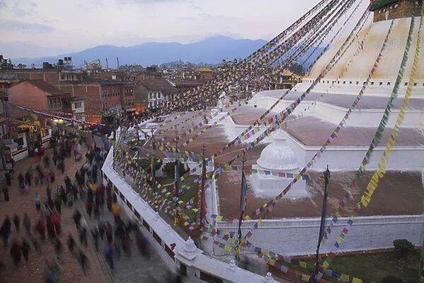 Nepal, Kathmandu, Bodhnath stupa, Lhosar Tibetan & Sherpa New Year festival