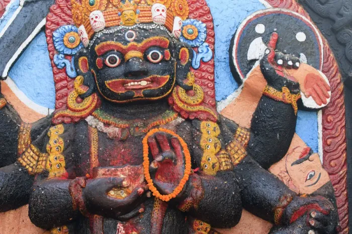 Framed Print : Nepal, Kathmandu, Durbar Square (UNESCO Site), Kala Bhairab Statue (Shiva the Destroyer) Framed Print : Nepal, Kathmandu, Durbar Square (UNESCO Site), Kala Bhairab Statue (Shiva the Destroyer)