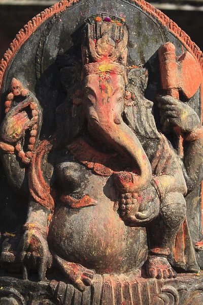Nepal, Kathmandu, Gokarna Mahadev Temple, Ganesh Statue
