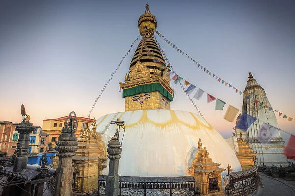 Nepal, Kathmandu, Swayambhunath Stupa