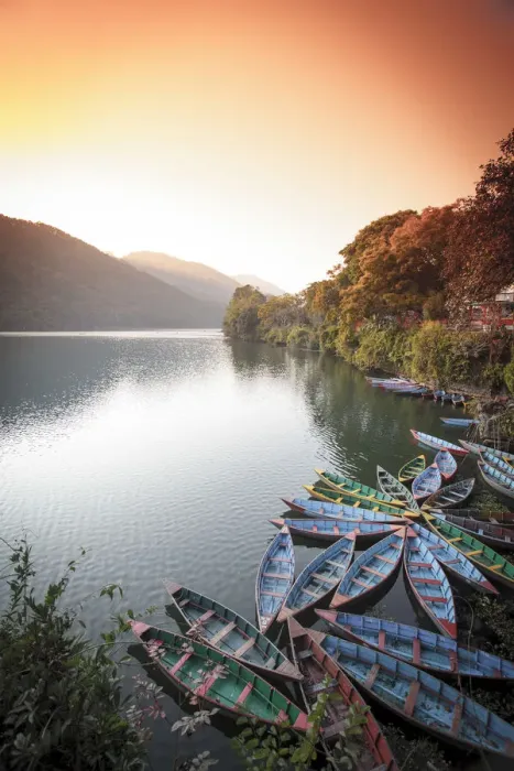 Framed Print : Nepal, Pokhara, Phewa Tal Lake Framed Print : Nepal, Pokhara, Phewa Tal Lake