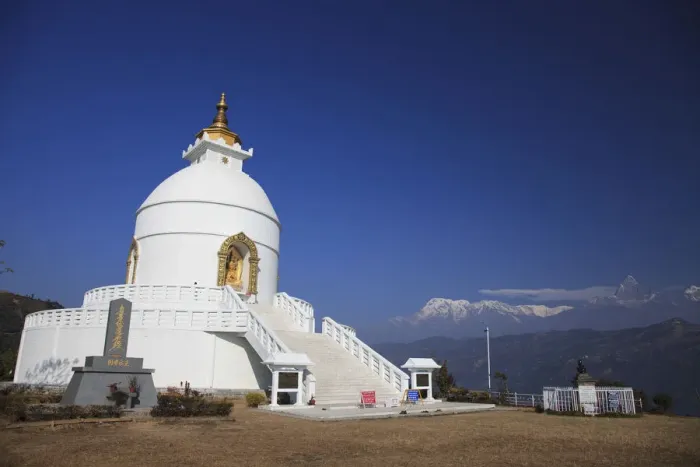 Framed Print : Nepal, Pokhara, World Peace Pagoda Framed Print : Nepal, Pokhara, World Peace Pagoda