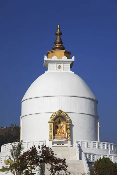 Framed Print : Nepal, Pokhara, World Peace Pagoda Framed Print : Nepal, Pokhara, World Peace Pagoda