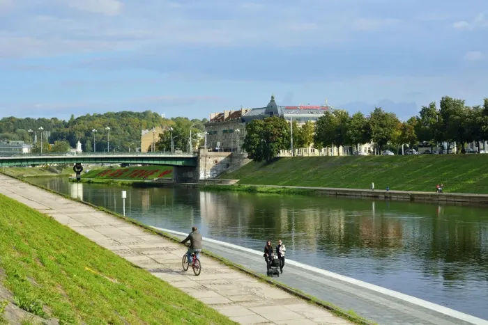 Framed Print : Neris river. Vilnius, Lithuania Framed Print : Neris river. Vilnius, Lithuania