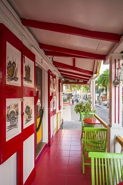 Netherlands Antilles, Sint Maarten, Philipsburg, L Escargot restaurant