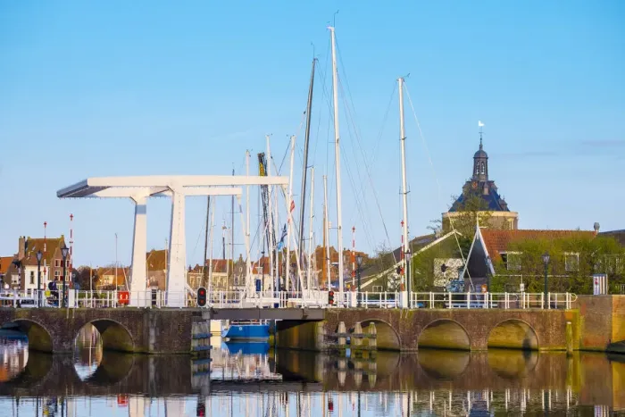 Framed Print : Netherlands, North Holland, Enkhuizen. Darwbridge in the Oude Haven (Old Harbor) Framed Print : Netherlands, North Holland, Enkhuizen. Darwbridge in the Oude Haven (Old Harbor)