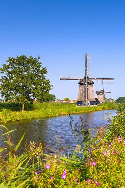 Netherlands, North Holland, Schermer Windmill Complex