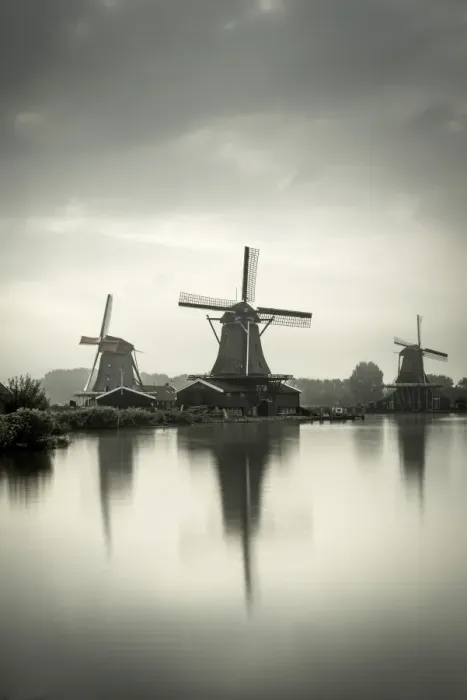 Framed Print : Netherlands, North Holland, Zaandam, Zaanse Schans, left to right The Seeker (De Zoeker) Oilmill Framed Print : Netherlands, North Holland, Zaandam, Zaanse Schans, left to right The Seeker (De Zoeker) Oilmill