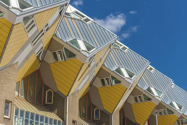 Netherlands, South Holland, Rotterdam, Cube houses (or Pole Houses or Tree Houses)