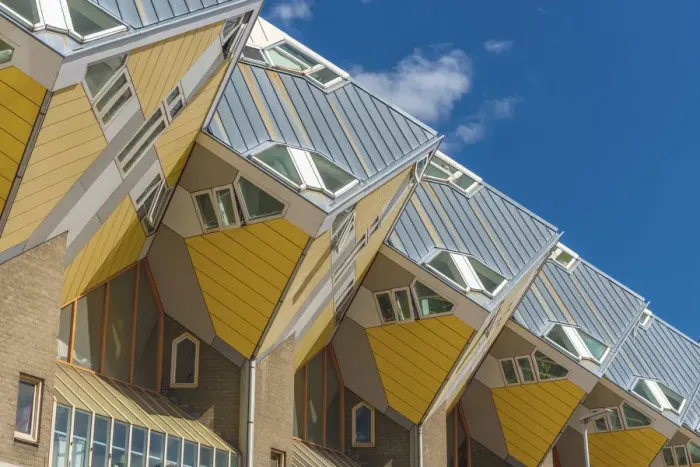 Framed Print : Netherlands, South Holland, Rotterdam, Cube houses (or Pole Houses or Tree Houses) Framed Print : Netherlands, South Holland, Rotterdam, Cube houses (or Pole Houses or Tree Houses)