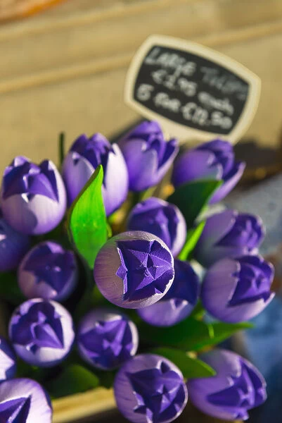 Netherlands, South Holland (Zuid-Holland), Delft, Souvenir Wooden Tulips for sale