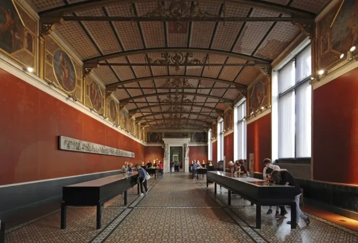 Framed Print : The Neues Museum was built between 1843 and 1855. After Being destroyed in World War II it has recently been refurbished by the English Architect David Chipperfield and re-opened in 2009. The famous bust of Nefertiti can be Framed Print : The Neues Museum was built between 1843 and 1855. After Being destroyed in World War II it has recently been refurbished by the English Architect David Chipperfield and re-opened in 2009. The famous bust of Nefertiti can be