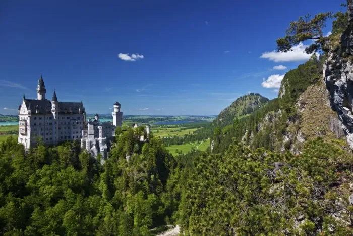 Framed Print : Neuschwanstein Castle view from the Marianbrucke, Hohenschwangau, Schwangau Framed Print : Neuschwanstein Castle view from the Marianbrucke, Hohenschwangau, Schwangau