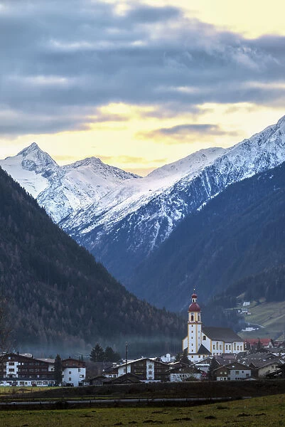 Neustift in Stubai valley. Europe, Austria, Stubai valley, Stubaital, Tyrol, Neustift