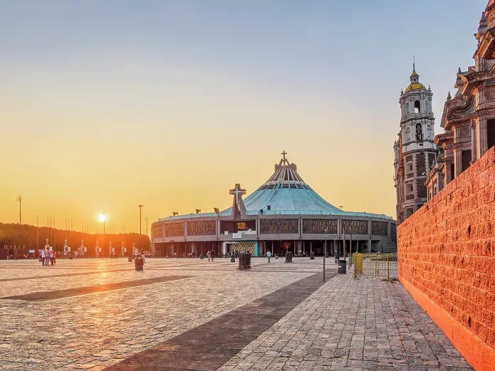 Framed Print : New Basilica of Guadalupe at sunset, Plaza de las Americas, Villa de Guadalupe, Mexico City, Mexico Framed Print : New Basilica of Guadalupe at sunset, Plaza de las Americas, Villa de Guadalupe, Mexico City, Mexico