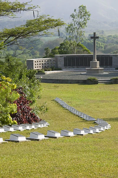 New Caledonia, Central Grande Terre Island, Bourail, New Zealand Pacific War Cemetery