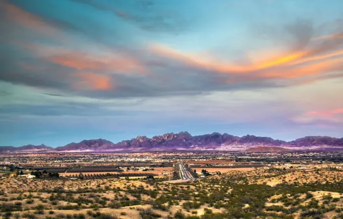 Framed Print : New Mexico, Las Cruces, Organ Mountains, Mesilla Valley, Interstate 10 Framed Print : New Mexico, Las Cruces, Organ Mountains, Mesilla Valley, Interstate 10