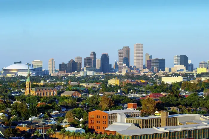 Framed Print : New Orleans Skyline with the Superdome, Louisiana, USA Framed Print : New Orleans Skyline with the Superdome, Louisiana, USA