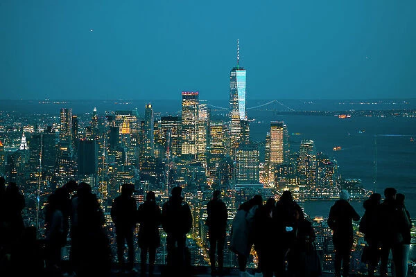 New York Skyline as seen from The Edge, Hudson Yards, Manhattan, New York City, USA