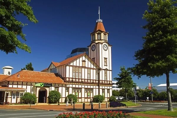 New Zealand, North Island, Rotorua, The Tourist Information Office building