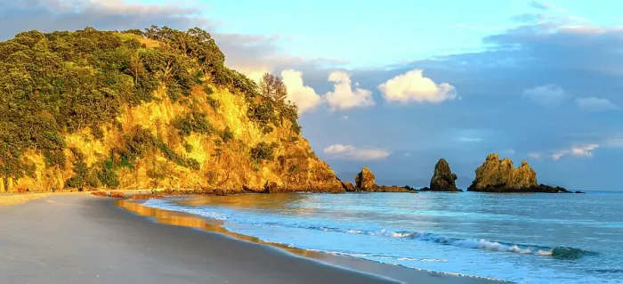 Framed Print : New Zealand, North Island, Coromandel Peninsula, Ōtama Beach