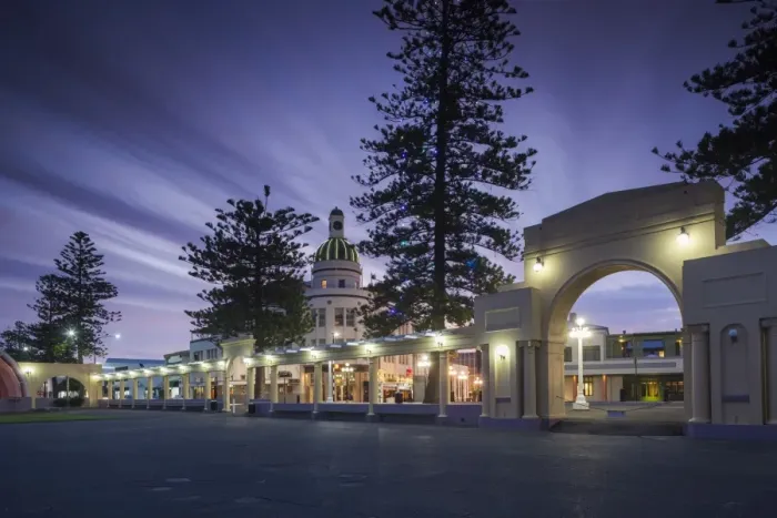 Framed Print : New Zealand, North Island, Hawkes Bay, Napier, art-deco architecture, the T&G Building Framed Print : New Zealand, North Island, Hawkes Bay, Napier, art-deco architecture, the T&G Building