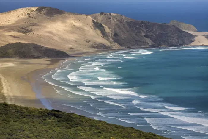 Framed Print : New Zealand, North Island, Te Wehari Beach