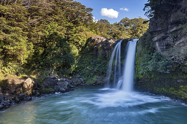 New Zealand, North Island, Tongariro National Park, Taranaki Falls