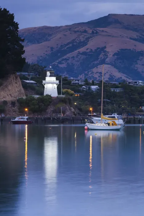 Framed Print : New Zealand, South Island, Canterbury, Banks Peninsula, Akaroa, Akaroa Lighthouse, dawn Framed Print : New Zealand, South Island, Canterbury, Banks Peninsula, Akaroa, Akaroa Lighthouse, dawn