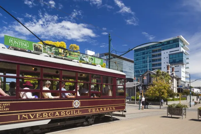 Framed Print : New Zealand, South Island, Christchurch, tram Framed Print : New Zealand, South Island, Christchurch, tram