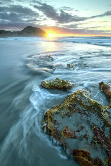 Framed Print : New Zealand, South Island, Farwell Spit, Wharariki Beach Framed Print : New Zealand, South Island, Farwell Spit, Wharariki Beach
