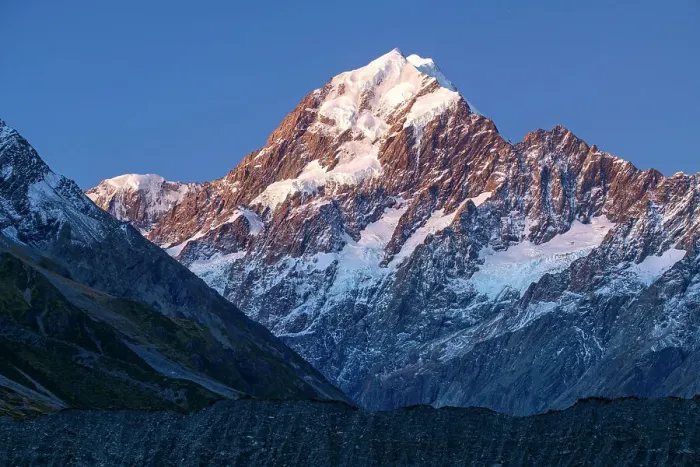 Framed Print : New Zealand, South Island, Southern Alps, Mount Cook National Park, Aoraki