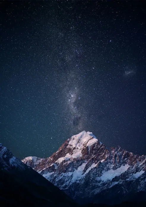 Framed Print : New Zealand, South Island, Southern Alps, Mount Cook National Park, Aoraki, Mount Cook with Milky Way Framed Print : New Zealand, South Island, Southern Alps, Mount Cook National Park, Aoraki, Mount Cook with Milky Way