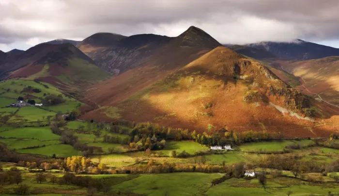 Framed Print : Newlands Valley and Causey Pike, Lake District National Park, Cumbria, England. Autumn Framed Print : Newlands Valley and Causey Pike, Lake District National Park, Cumbria, England. Autumn