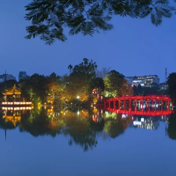 Framed Print : Ngoc Son Temple on Hoan Kiem Lake at dusk, Hanoi, Vietnam Framed Print : Ngoc Son Temple on Hoan Kiem Lake at dusk, Hanoi, Vietnam