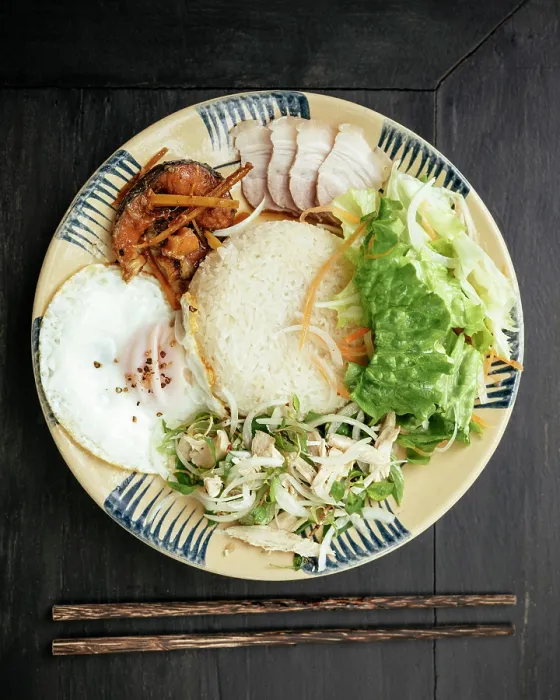 Framed Print : Nha Den Rice Plate, Hoi An, Quang Nam Province, Vietnam