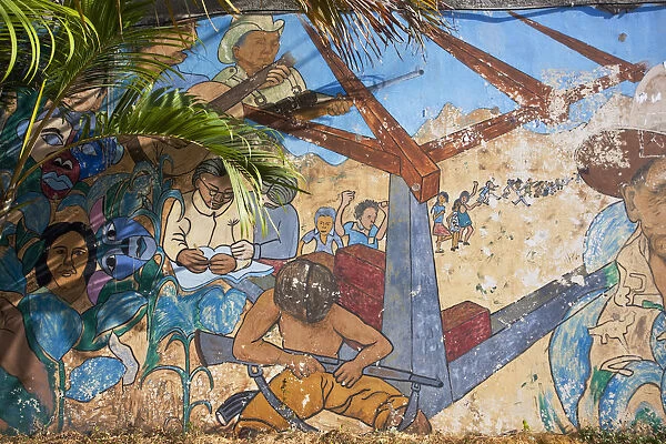 Nicaragua, Esteli, Wall mural