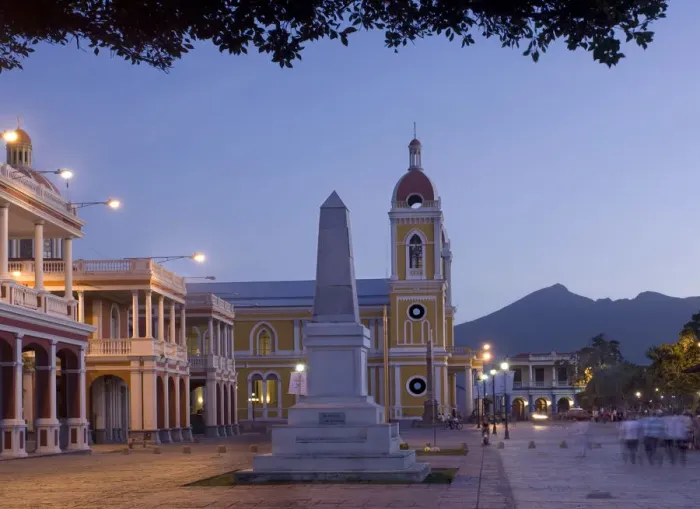 Framed Print : Nicaragua, Granada, Cathedral of Granada, Independence Plaza, Mombacho Volcano, Spanish Framed Print : Nicaragua, Granada, Cathedral of Granada, Independence Plaza, Mombacho Volcano, Spanish