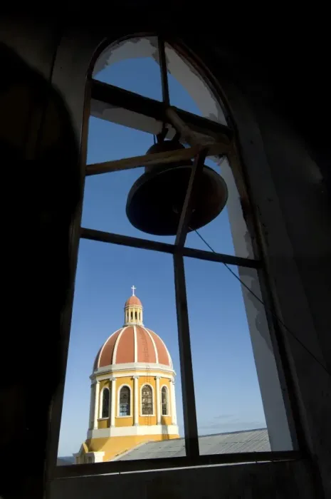 Framed Print : Nicaragua, Granada, Cathedral of Granada, Bell Tower
