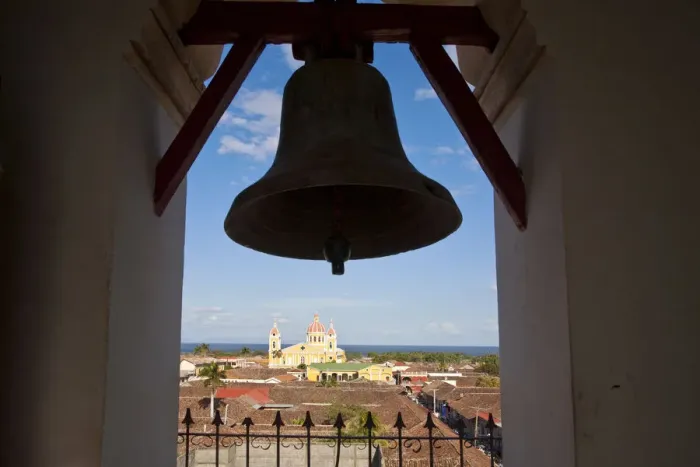 Framed Print : Nicaragua, Granada, Iglesia de la Merced, Bell tower and view towards Iglesia de Xalteva Framed Print : Nicaragua, Granada, Iglesia de la Merced, Bell tower and view towards Iglesia de Xalteva