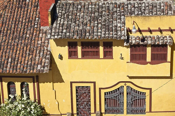 Nicaragua, Granada, View of building from Iglesia de la Merced