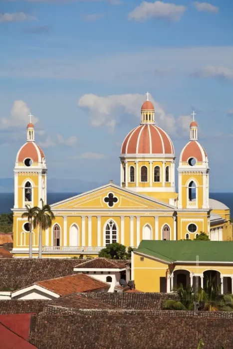 Framed Print : Nicaragua, Granada, View of Cathedral de Granada from Iglesia de la Merced Framed Print : Nicaragua, Granada, View of Cathedral de Granada from Iglesia de la Merced