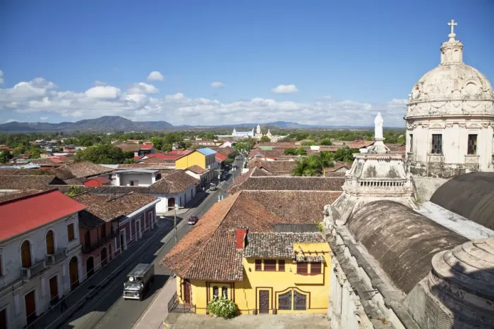 Framed Print : Nicaragua, Granada, View from Iglesia de la Merced Framed Print : Nicaragua, Granada, View from Iglesia de la Merced