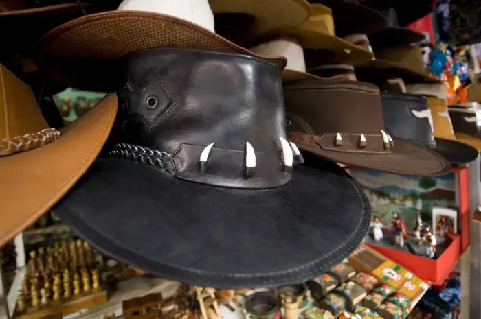 Framed Print : Nicaragua, Masaya, Mercado, Leather Hats, Alligator Teeth Framed Print : Nicaragua, Masaya, Mercado, Leather Hats, Alligator Teeth