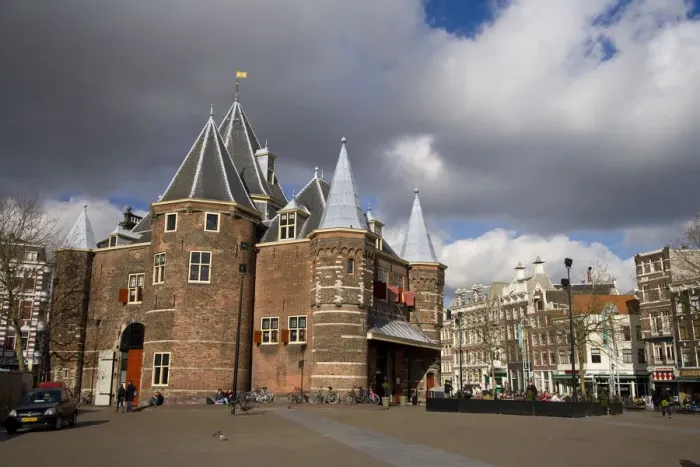 Framed Print : Niewmarkt Square and the Waag historic building, Holland