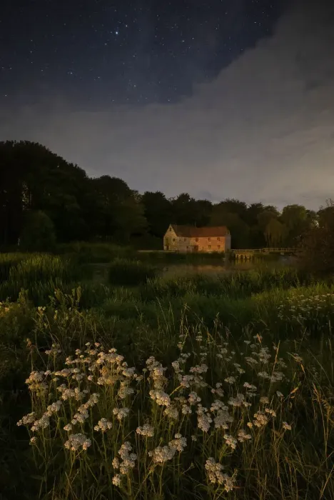 Framed Print : The Mill at night, River Stour, Sturminster Newton, Dorset, England, UK Framed Print : The Mill at night, River Stour, Sturminster Newton, Dorset, England, UK
