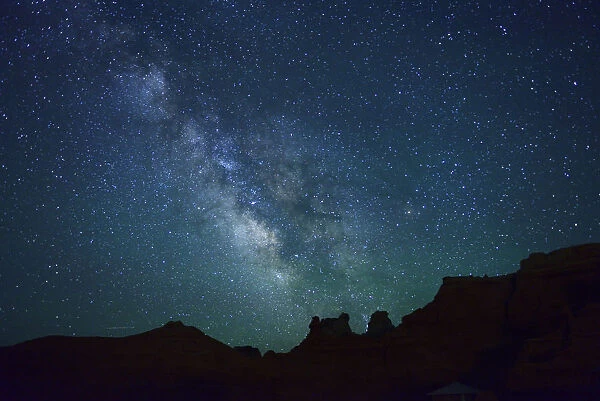 Night sky at Goblin Valley State Park, Colorado Plateau, Utah, USA