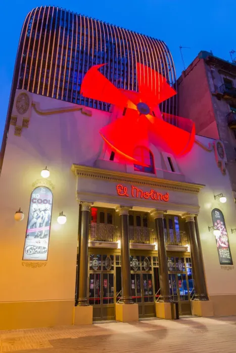 Framed Print : Night view of the famous El Molino cabaret theatre, Barcelona, Catalonia, Spain Framed Print : Night view of the famous El Molino cabaret theatre, Barcelona, Catalonia, Spain