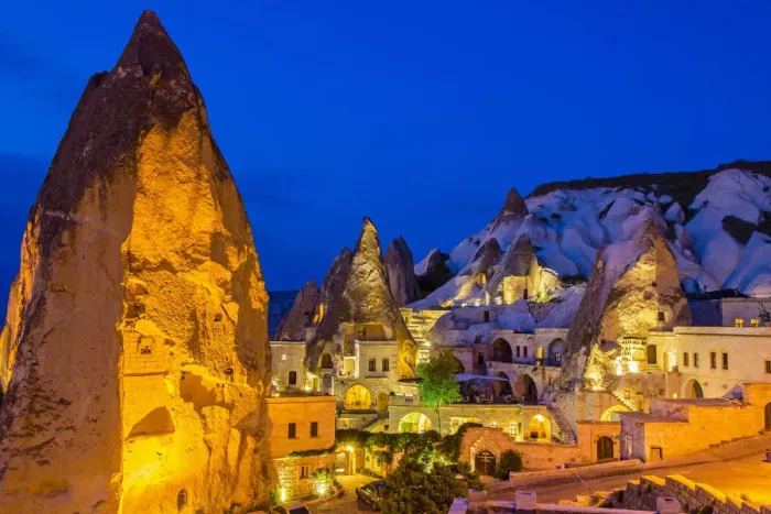 Framed Print : Night view of Goreme, Cappadocia, Turkey Framed Print : Night view of Goreme, Cappadocia, Turkey