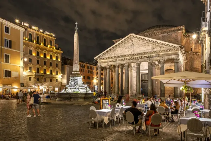 Framed Print : Night view of Pantheon, Rome, Lazio, Italy Framed Print : Night view of Pantheon, Rome, Lazio, Italy